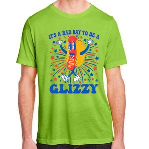 It’S A Bad Day To Be A Glizzy 4th Of July Hotdog Adult ChromaSoft Performance T-Shirt