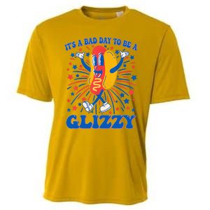 It’S A Bad Day To Be A Glizzy 4th Of July Hotdog Cooling Performance Crew T-Shirt