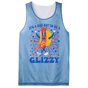 It’S A Bad Day To Be A Glizzy 4th Of July Hotdog Mesh Reversible Basketball Jersey Tank