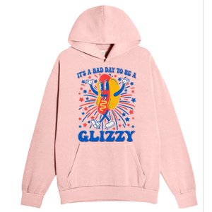 It’S A Bad Day To Be A Glizzy 4th Of July Hotdog Urban Pullover Hoodie