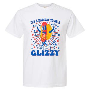 It’S A Bad Day To Be A Glizzy 4th Of July Hotdog Garment-Dyed Heavyweight T-Shirt