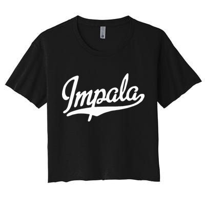 I.M.P.A.L.A Animal Baseball Women's Crop Top Tee