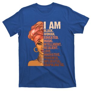 I Am Black Educated Black History Month Juneteenth Gift T-Shirt