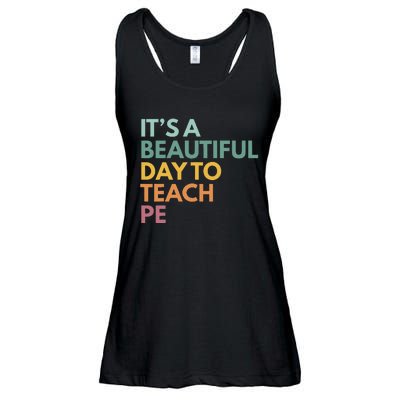 ItS A Beautiful Day To Teach Pe Ladies Essential Flowy Tank