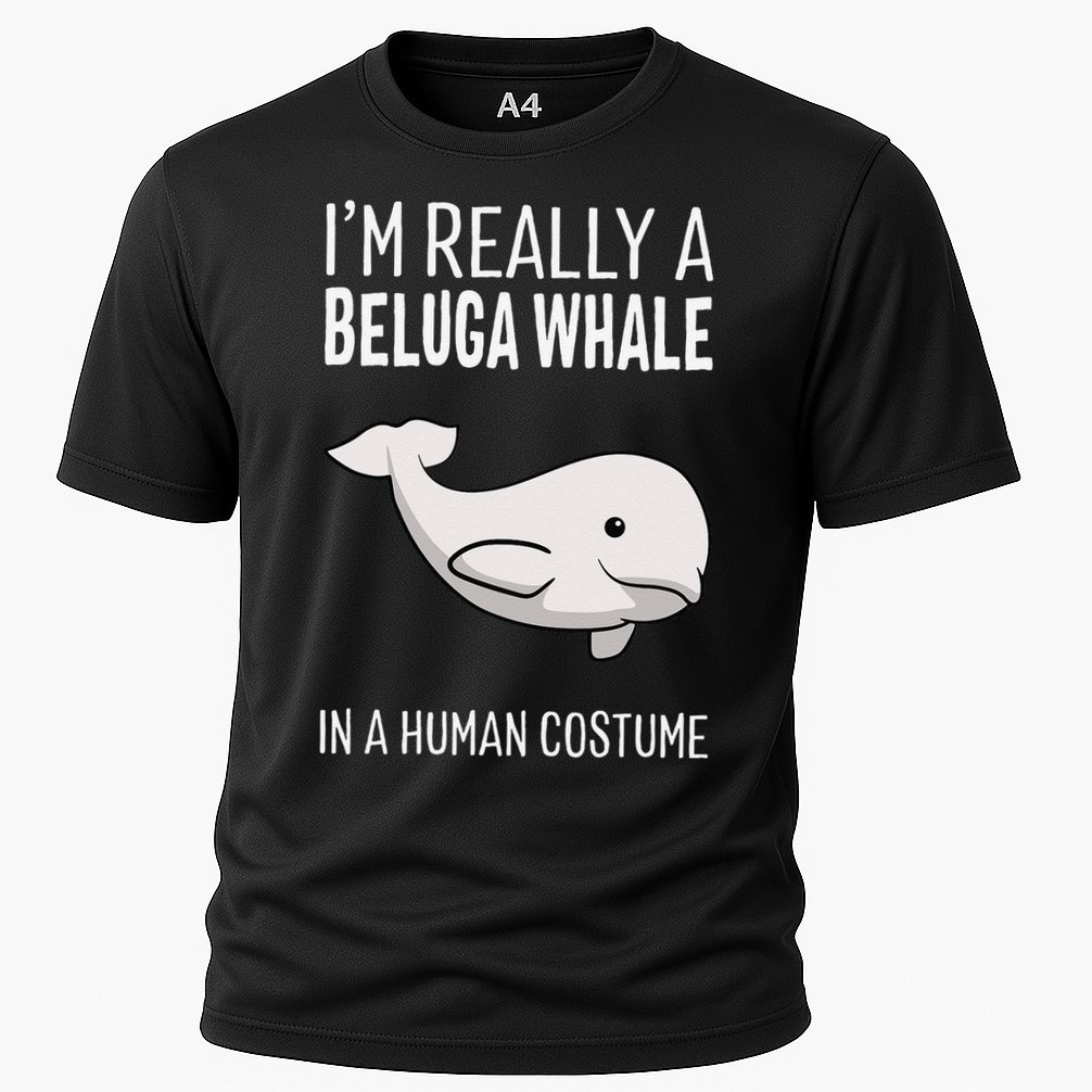 Im A Beluga Whale In A Human Costume Halloween Gift Cute Cooling Performance Crew T-Shirt