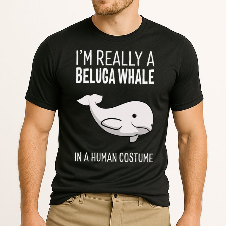 Im A Beluga Whale In A Human Costume Halloween Gift Cute Cooling Performance Crew T-Shirt