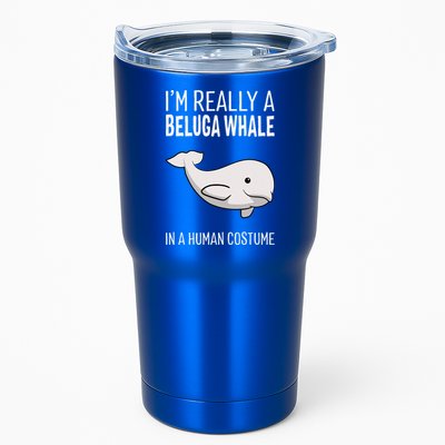 Im A Beluga Whale In A Human Costume Halloween Gift Cute Tumbler