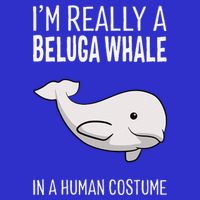 Im A Beluga Whale In A Human Costume Halloween Gift Cute Kids T-Shirt