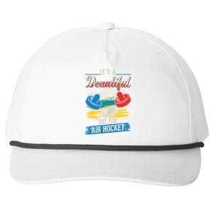 Its A Beautiful Day For Air Hockey Gift Snapback Five-Panel Rope Hat