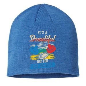 Its A Beautiful Day For Air Hockey Gift Sustainable Beanie