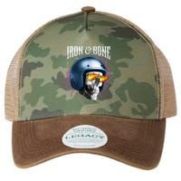 Iron And Bone Skull Biker Flame Legacy Tie Dye Trucker Hat