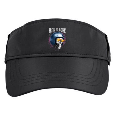 Iron And Bone Skull Biker Flame Adult Drive Performance Visor