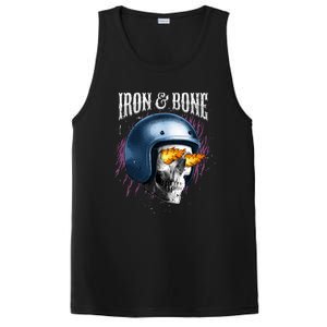 Iron And Bone Skull Biker Flame PosiCharge Competitor Tank