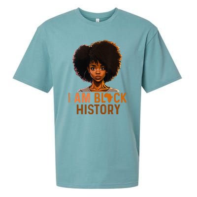 I Am Black History Melanin Black History Month Sueded Cloud Jersey T-Shirt