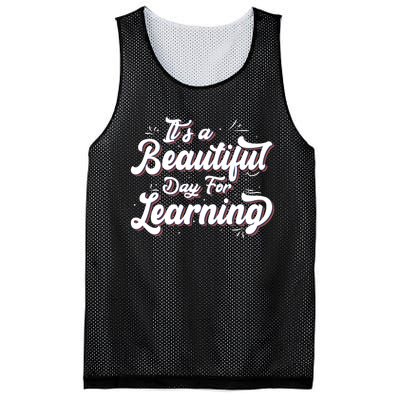 Its A Beautiful Day For Learning Best Teacher Ever Mesh Reversible Basketball Jersey Tank