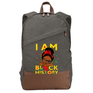 I Am Black History Cotton Canvas Backpack