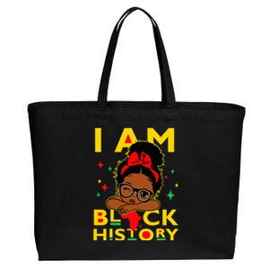 I Am Black History Cotton Canvas Jumbo Tote