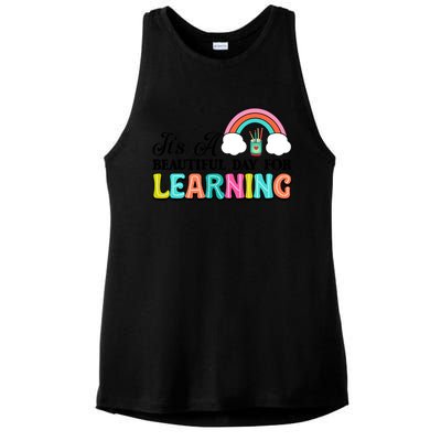 Its A Beautiful Day For Learning Ladies PosiCharge Tri-Blend Wicking Tank