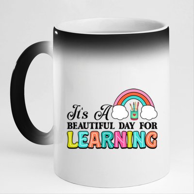 Its A Beautiful Day For Learning 11oz Black Color Changing Mug