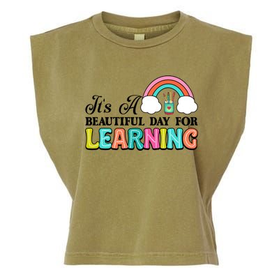 Its A Beautiful Day For Learning Garment-Dyed Women's Muscle Tee