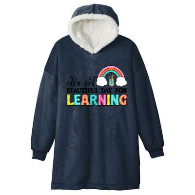 Its A Beautiful Day For Learning Hooded Wearable Blanket