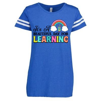 Its A Beautiful Day For Learning Enza Ladies Jersey Football T-Shirt