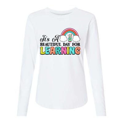 Its A Beautiful Day For Learning Womens Cotton Relaxed Long Sleeve T-Shirt