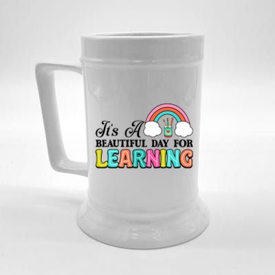 Its A Beautiful Day For Learning Beer Stein