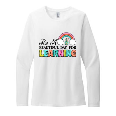 Its A Beautiful Day For Learning Womens CVC Long Sleeve Shirt