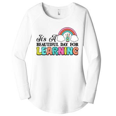 Its A Beautiful Day For Learning Women's Perfect Tri Tunic Long Sleeve Shirt