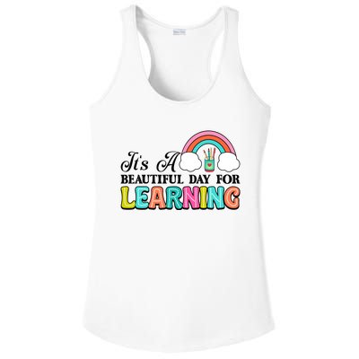 Its A Beautiful Day For Learning Ladies PosiCharge Competitor Racerback Tank