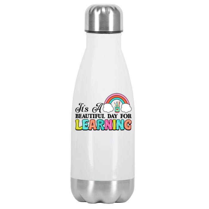 Its A Beautiful Day For Learning Stainless Steel Insulated Water Bottle