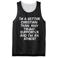 IM A Better Christian Than Any Trump Supporter And IM An Mesh Reversible Basketball Jersey Tank