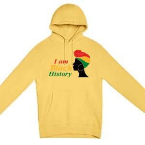 I Am Black History Strong Female Pride Premium Pullover Hoodie