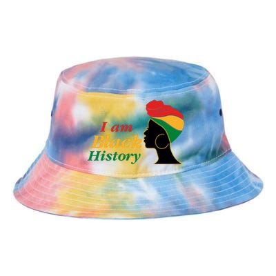 I Am Black History Strong Female Pride Tie Dye Newport Bucket Hat