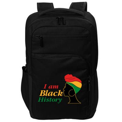 I Am Black History Strong Female Pride Impact Tech Backpack