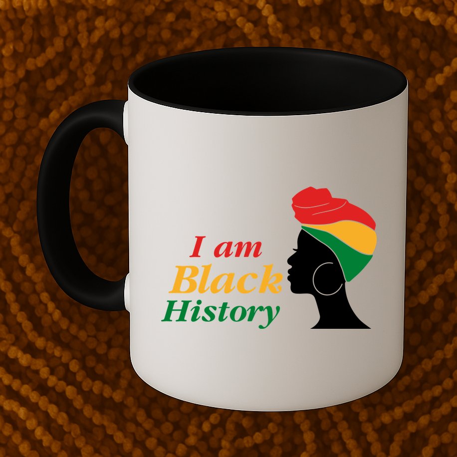 I Am Black History Strong Female Pride Mug