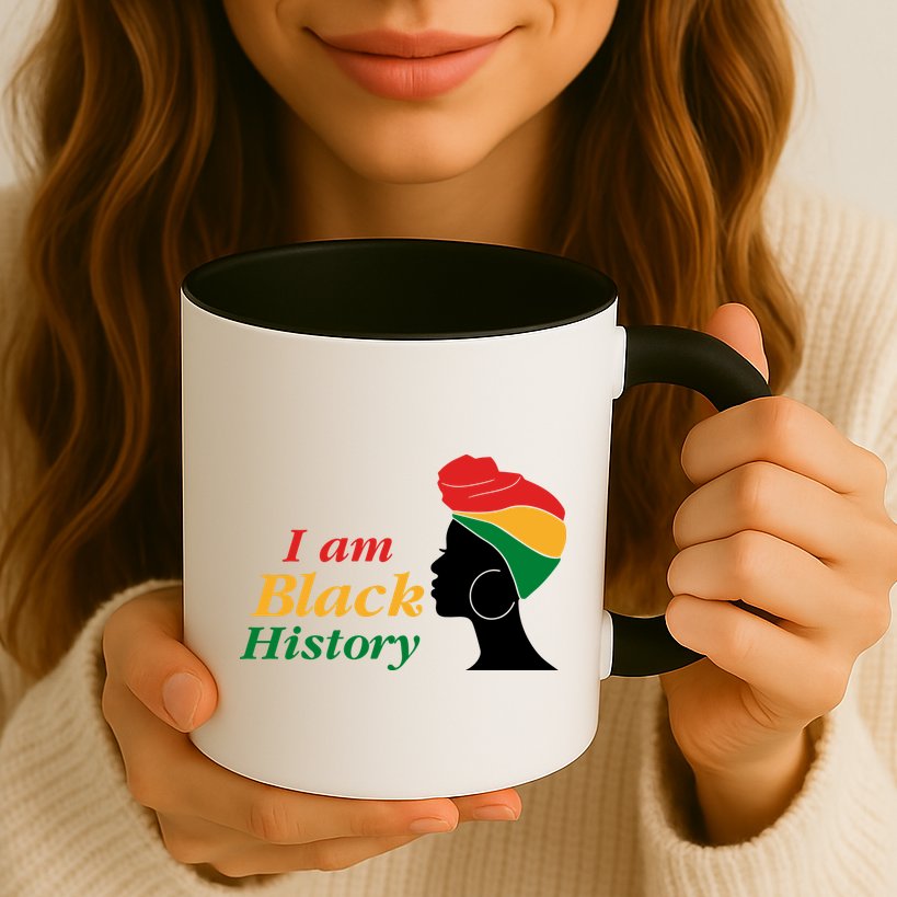 I Am Black History Strong Female Pride Mug