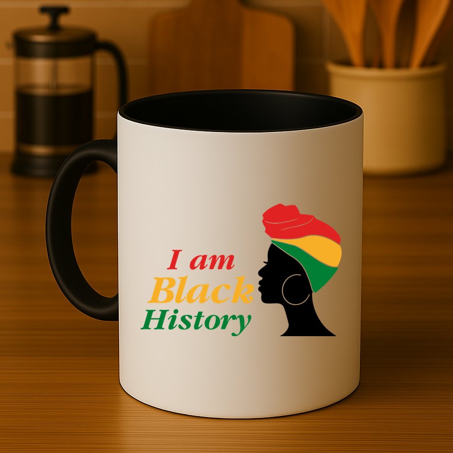I Am Black History Strong Female Pride Mug
