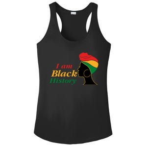 I Am Black History Strong Female Pride Ladies PosiCharge Competitor Racerback Tank