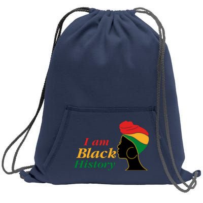 I Am Black History Strong Female Pride Sweatshirt Cinch Pack Bag