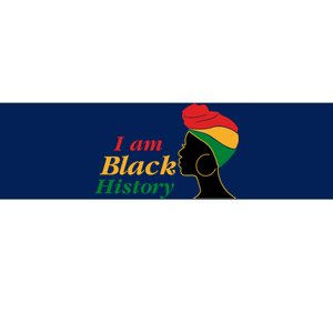 I Am Black History Strong Female Pride Bumper Sticker