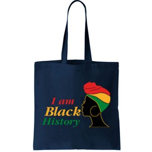 I Am Black History Strong Female Pride Tote Bag