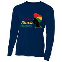 I Am Black History Strong Female Pride Cooling Performance Long Sleeve Crew