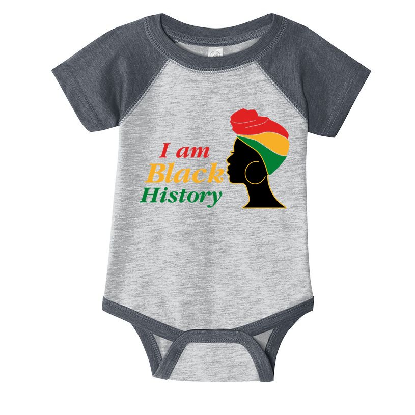 I Am Black History Strong Female Pride Infant Baby Jersey Bodysuit
