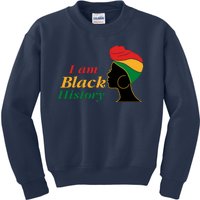 I Am Black History Strong Female Pride Kids Sweatshirt