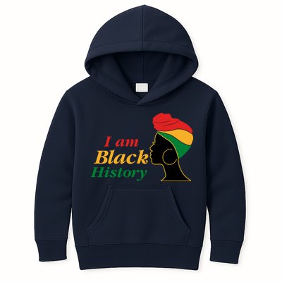I Am Black History Strong Female Pride Kids Hoodie