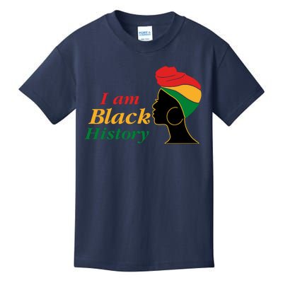 I Am Black History Strong Female Pride Kids T-Shirt