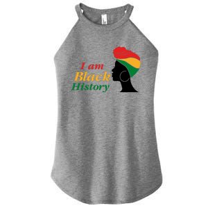 I Am Black History Strong Female Pride Women's Perfect Tri Rocker Tank