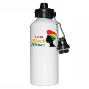 I Am Black History Strong Female Pride Aluminum Water Bottle